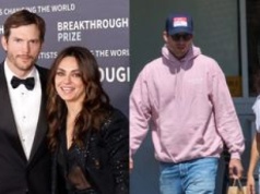 RZADKI WIDOK: Ashton Kutcher i Mila Kunis maszerują ulicami Los Angeles w towarzystwie DZIECI
