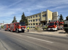 Pożar budynku Urzędu Gminy