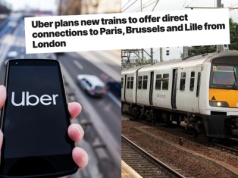 Uber planuje mieć własne pociągi, pierwsza linia ma powstać pomiędzy Paryżem a Londynem