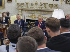 Trump podczas spotkania z Nawrockim zapewnił, że wkrótce podejmie decyzję co do dalszych sankcji na Rosję