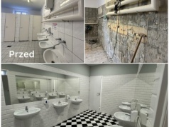 Nowe toalety i szatnie w SP nr 6 – kompleksowy remont zakończony