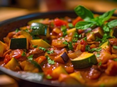 Szybka potrawka z cukinii według Jurka Sobieniaka. Z ulubionym serem smakuje bosko!