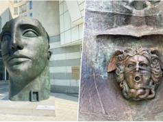 Mitoraj na placu Trzech Krzyży. Rzeźba przybyła z Paryża