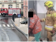 Jaworzyńscy strażacy uwolnili niewidomą z zepsutej windy