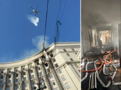 Pierwsza taka sytuacja od początki wojny. Rosjanie uderzyli w budynek rządu
