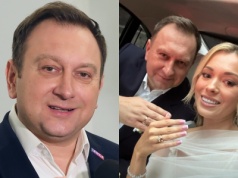 Poseł Tomasz Trela powiedział sakramentalne "tak". Ślub odbył się w pałacu