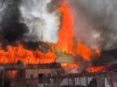 Pożar zabudowań gospodarczych w Czarnym Dunajcu