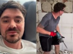 Daniel Martyniuk skuwa kafle na budowie. Internauci: "Nareszcie się wziąłeś za robotę"