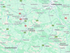 Dron spadł w województwie łódzkim