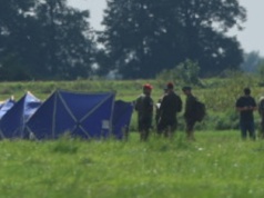 Rosyjski dron runął pod Elblągiem, 12 km od bazy NATO. "Wyglądał jak worek"