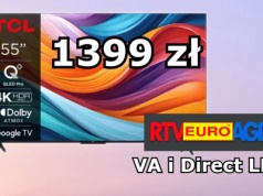55" telewizor QLED za 1399 zł w promocji. Za tę cenę nie ma nic lepszego