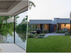 Dom nad stawem. Nowoczesna bryła powstała w Kownie