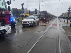 Zderzenie tramwajów w centrum Łodzi. Kilkanaście osób rannych