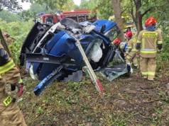 Wypadek pod Żyrardowem. Kierowca miał prawie cztery promile