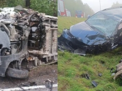 Wypadek na DK 58. Zablokowana trasa Pisz–Ruciane-Nida