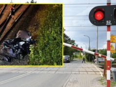 Spadł z wiaduktu tuż przed nadjeżdżającym pociągiem. Dramat na torach