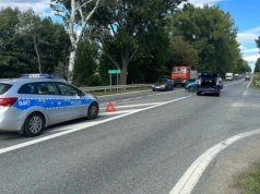 Przyłęk - kolizja na DK8