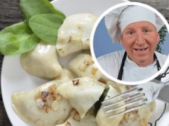 Rączka robi farsz z ziemniaków, ale bez twarogu. Te pierogi biją na głowę nawet ruskie
