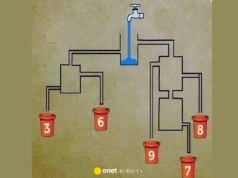 Logiczny test IQ. Wskaż, który pojemnik napełni się jako pierwszy