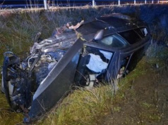 Nocne dachowanie na A1. W zdarzeniu brał udział policjant poza służbą