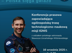 Konferencja prasowa zapowiadająca ogólnopolską trasę misji IGNIS z udziałem polskiego astronauty