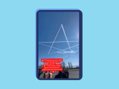 Myśliwce „narysowały” gwiazdę na niebie nad Alaską na cześć Putina? To nieprawda