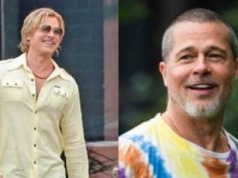 Odmieniony 61-letni Brad Pitt czaruje MŁODZIEŃCZYM WDZIĘKIEM na planie filmowym