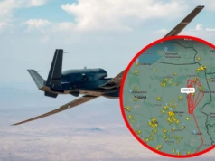 Gigantyczny dron Global Hawk krąży nad Podlaskiem