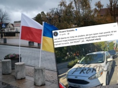 Wrocław. Zdewastowali auto Ukrainki. Zostawili jeden napis