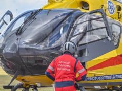 Awaryjne lądowanie samolotu w Gliwicach. Maszyna osiadła bez podwozia