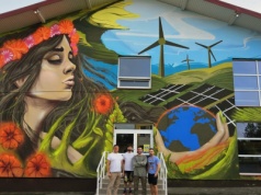 „Natura w szkolnych murach” – mural i zielone inwestycje w Starym Mieście