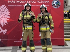 Strażacy wbiegli po schodach na 30 Piętro Pałacu Kultury i Nauki