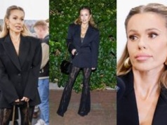 Elegancka Doda obcuje ze sztuką na wernisażu, chwaląc się torbą za 10 tysięcy