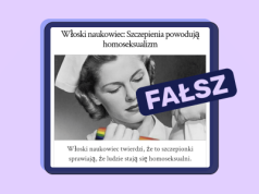 Nie, szczepionki nie wywołują homoseksualności