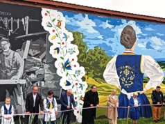 Życie wsi kiedyś i dziś. Nowy mural w Kamienicy Szlacheckiej