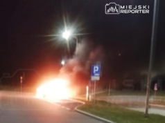 Pożar samochodu na trasie S7. Pojazd spłonął doszczętnie