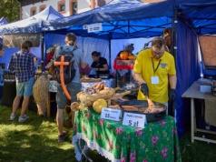 Pajda z kiszką za 5 zł, kiełbasa po 52 zł. Trwa drugi dzień targów na Uniwersytecie Rolniczym (ZDJĘCIA)