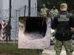 Białoruś: migranci chcieli przechytrzyć ogrodzenie na granicy i zrobili podkop