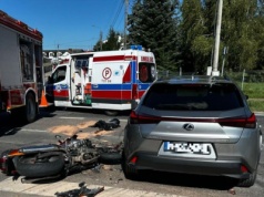 Wypadek w Stopnicy. Nie żyje młody policjant drogówki