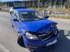 6 samochodów osobowych zderzyło się na trasie S8. Dwa pasy były zablokowane