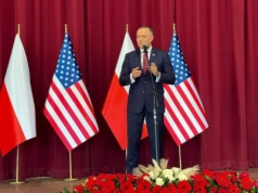 Spotkanie prezydenta Nawrockiego z Polonią w amerykańskiej Częstochowie. "Tutaj mocno bije serce Polski"