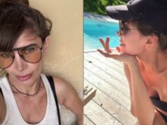 Odziana w bikini Agnieszka Dygant wygrzewa się w promieniach słońca