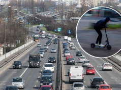 Jechał na hulajnodze elektrycznej po ruchliwej trasie. Slalomem wymijał inne pojazdy