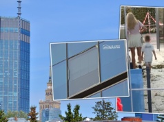 Chwile grozy w Warszawie. Runęła szyba z luksusowego wieżowca