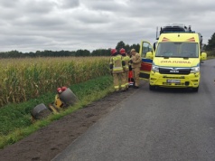 Tragedia na drodze. Walec przygniótł mężczyznę