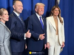 Marta i Karol Nawroccy na przyjęciu powitalnym w Nowym Jorku