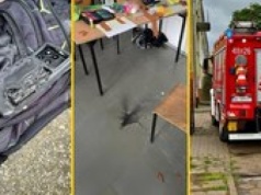 Eksplozja w podstawówce w Braniewie. Telefon wybuchł w plecaku ucznia