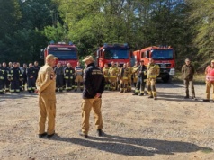 Ćwiczenia strażackie w gminie Gorzkowice