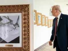 Trump usunął Bidena z "alei sław". Zawiesił nietypowe zdjęcie