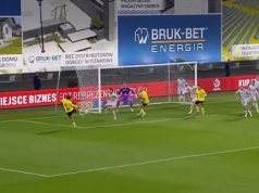 Sceny w meczu Widzewa w Pucharze Polski. Gol w 91. minucie i zadecydowały karne